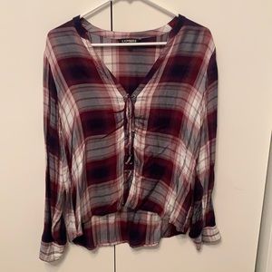 Medium plaid Express top